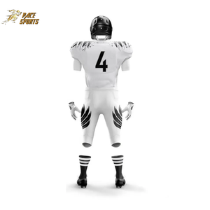 ชุดอเมริกันฟุตบอลสีขาวดำ ดีไซน์ระบายอากาศได้ดี ขายดี คุณภาพสูง ไซส์ใหญ่ ปรับแต่งได้ ป้องกันแบคทีเรีย - Product Image 2