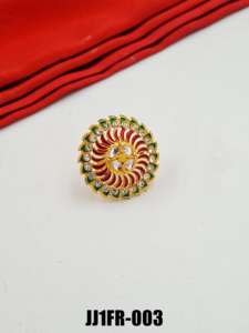 แหวนสวมนิ้วแฟชั่นอัลลอยปรับได้สุดพิเศษเครื่องประดับสำหรับเจ้าสาวชุดปาร์ตี้แบบดั้งเดิมของกลุ่มชาติพันธุ์แบบดั้งเดิมขายส่ง - Product Image 2