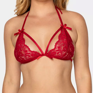 Ensemble de lingerie féminine en coton sans armatures, avec logo personnalisé, de qualité supérieure, pour jeunes filles et femmes, sexy, avec broderie, 2025 - Product Image 5