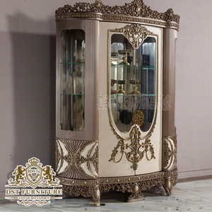 Romanian Style Teak Wood 6 Seater Dining <b>Table</b> Set Luxury Persian Style Dining <b>Table</b> Set Classic <b>Walnut</b> High Gloss Polish Dining - Product Image 2