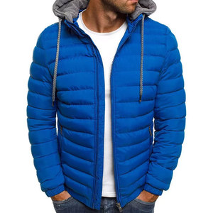 Chaqueta Acolchada Ligera Personalizada al por Mayor para Hombre, Cuello Alto, Invierno, Cálida, a la Moda, de Lona de Alta Calidad - Product Image 2