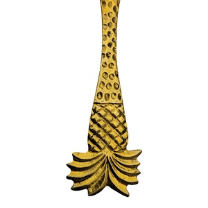 Ouvre-bouteille décoratif en métal argent et or de vente supérieure avec la longue poignée de conception d'ananas - Product Image 6