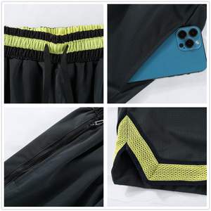 Short d'été respirant personnalisé pour éliminer la transpiration Short de fitness personnalisé Short de basket-ball de plage en polyester Short pour homme - Product Image 5