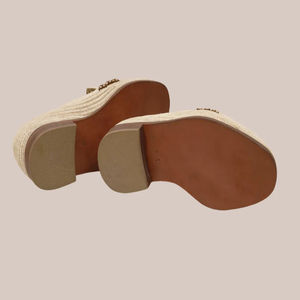 Vente en gros de pantoufles et sandales marocaines faites à la main en raphia, chaussures tissées écologiques pour femmes et hommes, commande en gros, fournisseur direct - Product Image 6