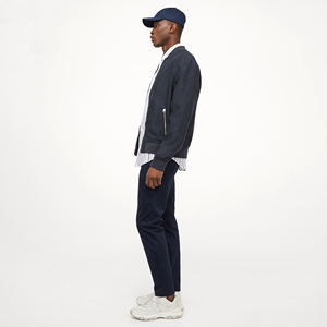 Blouson bombardier de style sportif avec fermeture éclair et manches longues blouson bombardier pour hommes vente en gros bas prix meilleure fabrication - Product Image 3