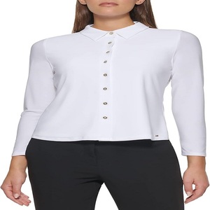 Camisa de secado rápido de talla grande y manga larga para mujer de calidad superior, ajuste clásico con colores personalizados para otoño, primavera y verano - Product Image 1