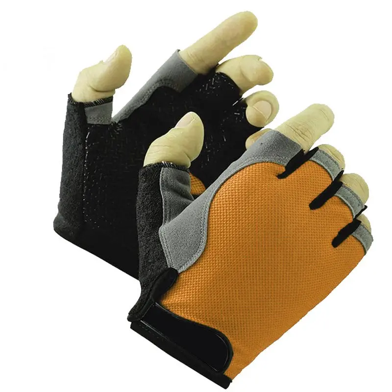 Guantes de Ciclismo de medio dedo deportivos unisex personalizados, guantes acolchados de Gel para bicicleta de montaña, guantes para ciclismo de carretera