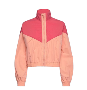 Veste coupe-vent personnalisée en nylon de qualité supérieure pour femmes, doublure en maille personnalisée, veste en nylon mince Color Block, grande taille, nouveauté - Product Image 6