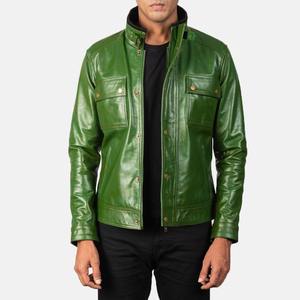 Blouson d'aviateur à capuche en cuir véritable entièrement personnalisé pour hommes, col montant, fabriqué au Pakistan au printemps - Product Image 2