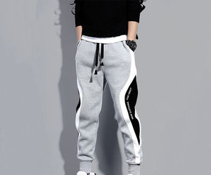 Pantalon de jogging unisexe léger coupe droite en Spandex/Coton avec poches, taille élastique, design fuselé, respirant, style décontracté - Product Image 5