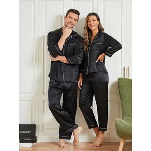 Conjunto de Pijama de Satén para Mujer, Moderno, Suave y Cómodo para Dormir y Relajarse, Disponible al Mejor Precio del Mercado - Product Image 4