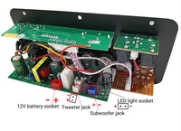 Amplificateur domestique, sortie 30-120W, USB, TF, SD, double micro, télécommande, contrôle des basses, radio FM, amplificateur récepteur monocanal