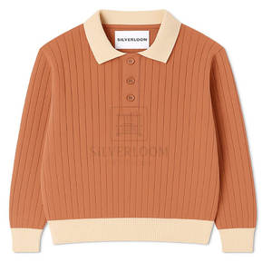 Vente en gros de pulls personnalisés pour hommes, pull en tricot de coton à manches longues avec col rabattu, plusieurs couleurs disponibles - Product Image 2