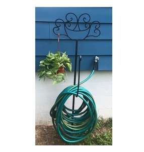 Latest Design Metal Garden Hose Holder <b>Hanger</b> Water Hose Storage Stand Use For Garden Supplies Wholesale - Product Image 5