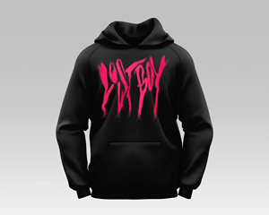 Sudadera con capucha extragrande de invierno para hombre con estampado de logotipo personalizado de 350 GSM chaqueta con capucha bordada con patrón sólido - Product Image 6