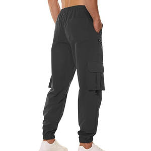 กางเกงคาร์โก้แนวยุทธวิธีสำหรับผู้ชาย, ผ้าฝ้าย100% ระบายอากาศน้ำหนักเบามีความยืดหยุ่นปานกลางสำหรับวิ่งกลางแจ้งมีหลายกระเป๋าสำหรับล่าสัตว์เดินป่า - Product Image 3