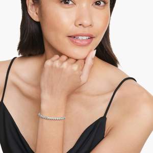 Bracelet tennis en argent sterling avec diamant de laboratoire taille brillant rond, certifié IGI, bijou tendance pour femme, cadeau idéal - Product Image 3