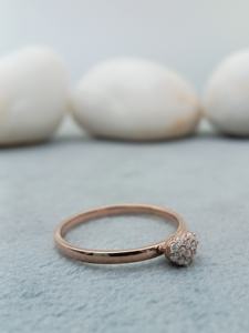 Bague de fiançailles et de mariage classique pour femme, coupe ronde solitaire, certifiée IGI, en or 14k 18k, qualité VVS, bijoux tendance - Product Image 3