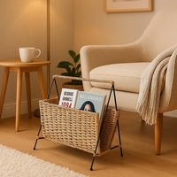 Support de papier journal moderne tissé à la main pour la maison jardin ferme chambre parc et autres