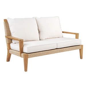 Woven Deep Seating <b>Settee</b> Two Seat With <b>Cushion</b> - Product Image 5
