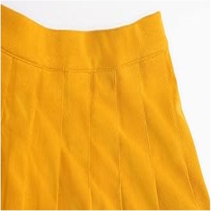 Jupe plissée courte à taille haute élastique écologique avec logo personnalisé pour femmes, design enveloppant, poche, toutes saisons, golf, tennis, gym - Product Image 3