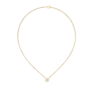 Collier pendentif étoile en diamant de laboratoire de 0,172 CT, VVS-VS EF CVD, or 18 carats, 14 carats, options or rose, or jaune, or blanc - Product Image 4