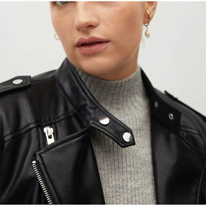 Wholesale Women <b>Leather</b> <b>Jacket</b> Factory Rate Popular Design Custom Color Premium Quality for Women <b>Leather</b> <b>Jacket</b> - Product Image 2