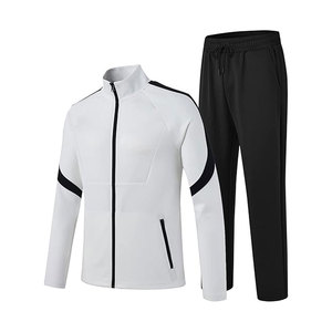 Ensemble premium solide Gym survêtement à manches longues Jogging sport entraînement vêtements de sport hiver grande taille léger respirant personnalisé - Product Image 4