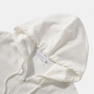 Logotipo personalizado de alta calidad 500 GSM grueso peso pesado polar Streetwear pesado pulóver sudaderas con capucha de gran tamaño para hombres - Product Image 3