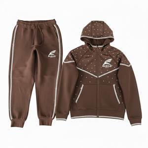 Chándales de Forro Polar para Hombre, Manga Larga, con Cremallera, Estampados, Casuales, para Invierno, Última Moda, Ropa Deportiva Informal - Product Image 2