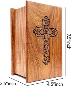 โกศทองเหลืองพร้อมกล่องใส่ศพตกแต่งโรสวูดโกศทองเหลืองสวยงามสำหรับขี้เถ้าของมนุษย์ดีไซน์แบบไขว้โลโก้ตามสั่ง - Product Image 6