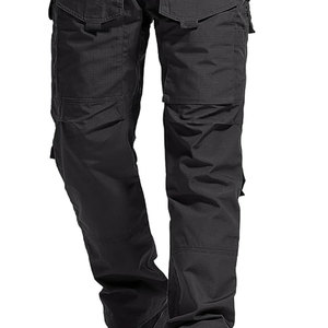 กางเกงคาร์โก้สำหรับผู้ชายกางเกงยุทธวิธีสีดำทนทานต่อรอยขีดข่วนออกแบบได้ตามต้องการ - Product Image 2