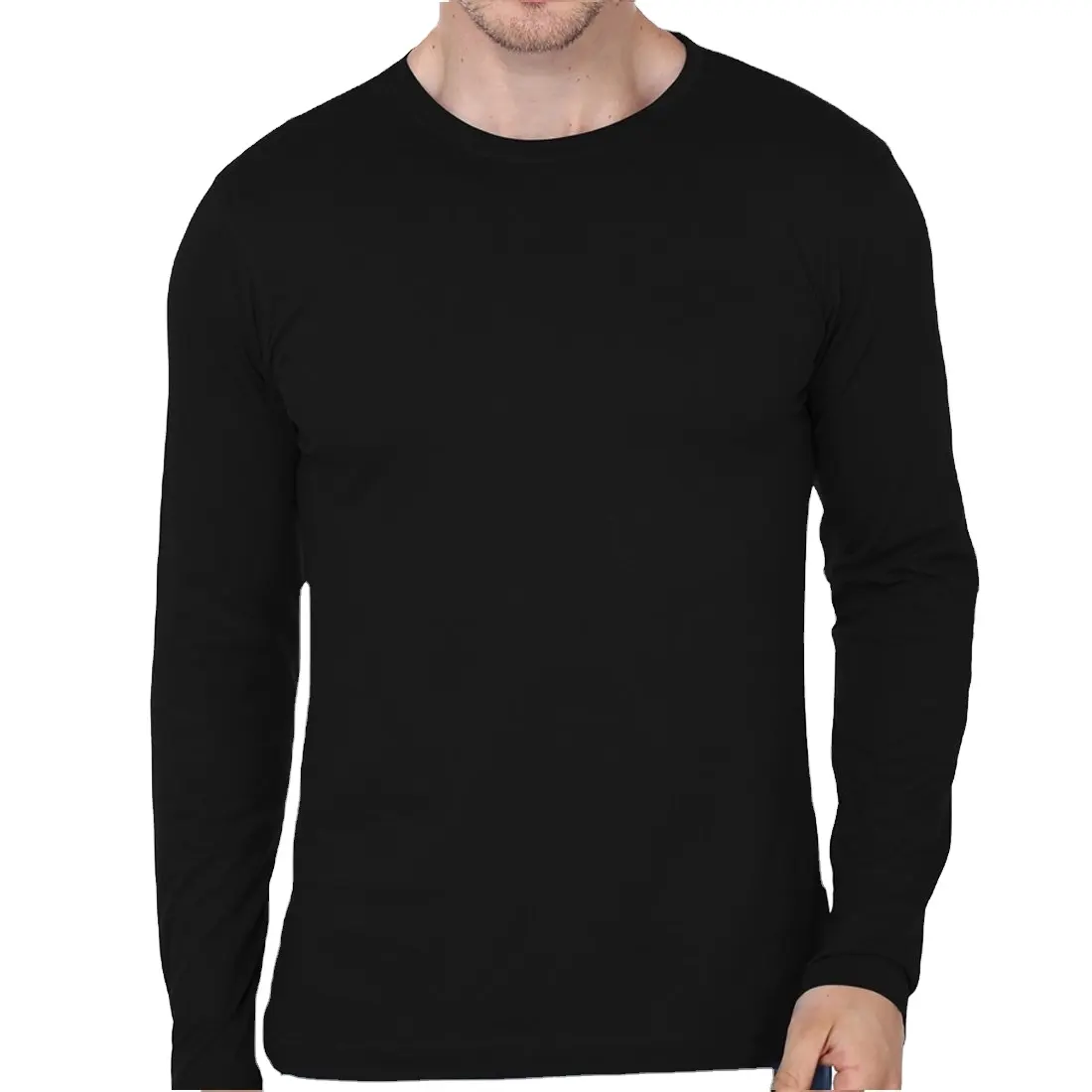 Latest Fashion Men's T-Shirt Long Sleeve O-Neck Wholesale OEM Casual 100% Cotton Export Oriented Quality Custom Logo