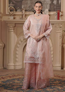 Traje de Chifón Bordado para Fiesta Pakistaní, Elegante Vestido de Tres Piezas para Compromisos, Eid y Eventos Nocturnos - Product Image 4