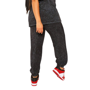 Wholesales Design Your Own Cheap Price <b>Women's</b> <b>Trousers</b> Top Quality Latest Design Stylish <b>Fleece</b> Acid Wash Sweatpants for Ladies - Product Image 2