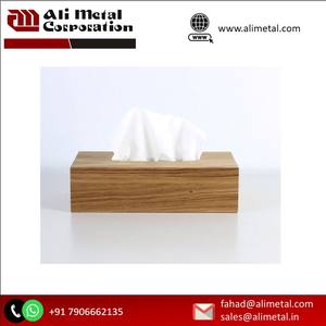 ที่ใส่กระดาษทิชชู่และกล่องเก็บกระดาษเช็ดปากโต๊ะรับประทานอาหารค่ำทำจากไม้แบบสั่งทำ - Product Image 3