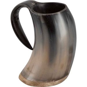 Precio al por mayor taza de cuerno vikingo natural taza de cuerno para beber con grabado de la mejor calidad acabado perfecto para Navidad - Product Image 5