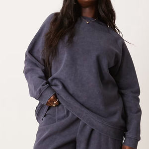 Conjunto Deportivo Informal de Sudadera y Pantalones Holgados para Mujer, Chándal de Forro Polar Cálido, Transpirable y Cómodo, Conjunto Deportivo de Dos Piezas para Mujer - Product Image 2