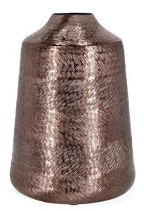 Diseño de textura moderna Florero ovalado de metal de 15 pulgadas Florero decorativo para el hogar y la boda con material de vidrio de atractivo navideño - Product Image 5