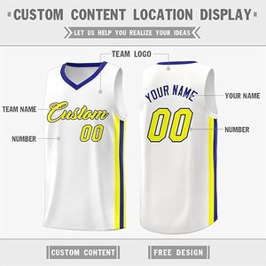 Maillots de basket-ball pour hommes, logo personnalisé, uniformes d'équipe, maille respirante à séchage rapide sublimée, fournisseur en gros OEM en vrac - Product Image 2
