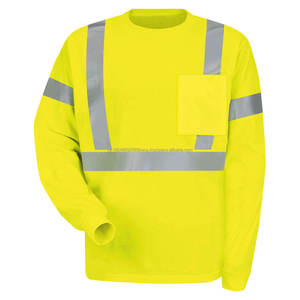 High Quality Long Sleeve <b>Hi</b> <b>Vis</b> Reflective Road Safety <b>T</b> <b>Shirt</b> - Product Image 5