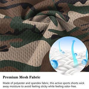 Pantalones Cortos de Baloncesto Personalizables de Alta Calidad, Transpirables y de Secado Rápido, Ropa Deportiva Unisex de Poliéster con Diseño de Malla - Product Image 5