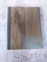 Porte-menu en bois A4 personnalisable, surface texturée, certifié ISO9001, nouveau design, reliure à vis métallique pour logo de restaurant
