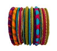 Bracelets multicolores de fil pour dames bracelets de mode à la mode ensemble de bracelets traditionnels indiens pour les filles