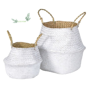 Top Selling Best Design 100% Natural Eco2go Vietnam Vintage <b>Square</b> Shape Seagrass <b>Storage</b> & Belly Decor Eco-Friendly Good Price - Product Image 1