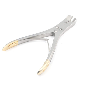 เครื่องตัดกระดูกแบบใช้มือทำจากสแตนเลส TC 2 ชิ้น ขนาด 9 นิ้ว และ 6 นิ้ว ปลายสีทอง อุปกรณ์ผ่าตัดกระดูกแบบใช้ซ้ำได้ - Product Image 5