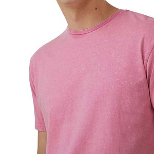 Camisetas de hombre de alta calidad personalizadas 100% algodón poliéster liso teñido clásico manga corta ropa de verano para hombre camisas de talla grande - Product Image 4