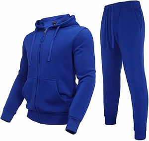 2025 hiver réglable cordon pleine fermeture éclair polaire 100% coton survêtement à capuche survêtement unisexe décontracté survêtement vêtements de sport de plein air - Product Image 1