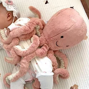 Jelly <b>Cat</b> Large 49cm Pink Octopus Companion Plush Toy for Kids Soft Soothing Holiday <b>Gift</b> Clothing & Accessories - Product Image 1