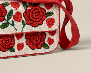 Bolso de Hombro de Mujer con Cuentas, Diseño 2026, Bolso de Lujo Hecho a Mano con Cuentas de Semillas, Moda Personalizada, Venta al por Mayor - Product Image 4